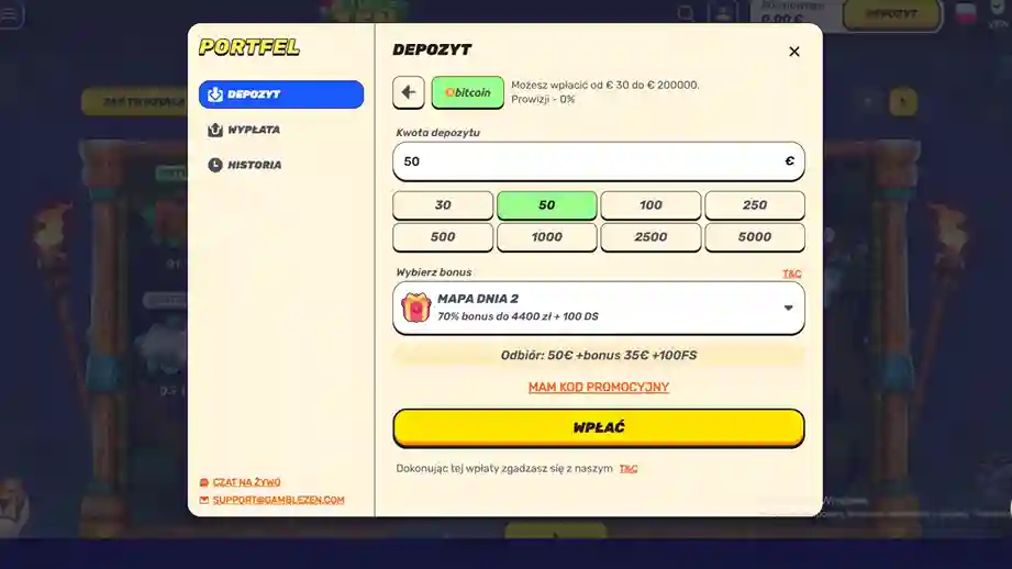 Limity płatności Gamblezen