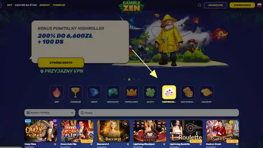 Gamblezen Kasyno na żywo